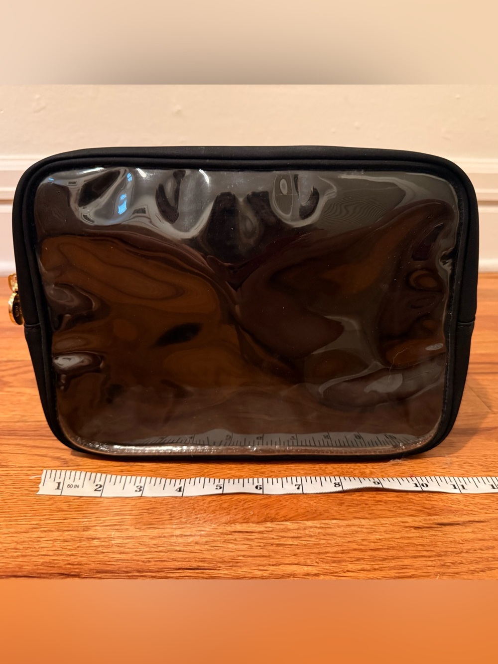 Stoney Clover Lane Clear Front Large Pouch in Noir